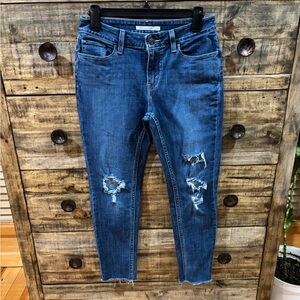 Levi’s Women’s Distressed 535 Super Skinny Jeans